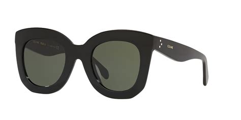 Celine CL4005FN 49 Green & Black Sunglasses .